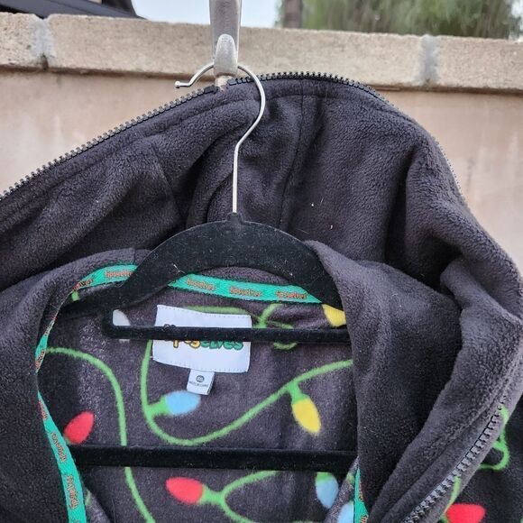 Tipsy elves Christmas 1 piece pajamas with hood - Picture 6 of 9